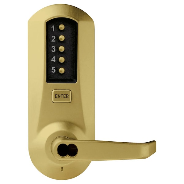 Cylindrical Combination Lever Lock, Interior Combination Change, DOD, 2-3/4-in Backset, 1/2-in Throw